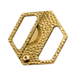 Gold Hexagonal Hammered Texture Cutter