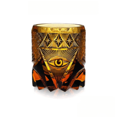 All-seeing eyes Hand-engraved Crystal Whisky Glass
