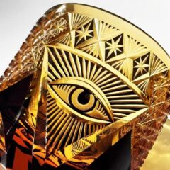 All-seeing eyes Hand-engraved Crystal Whisky Glass