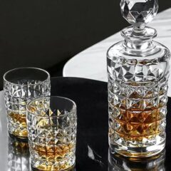 Whisky Decanter Set of bottle plus 6 glasses