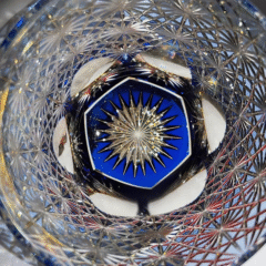 Sparkle Daisy Hand-engraved Crystal Whisky Glass