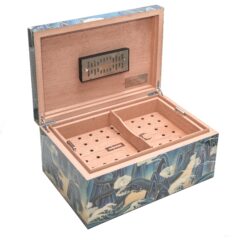 Chinese Myth – “Nuwa Mending the Heavens.” 75ct Luxury Desktop Humidor