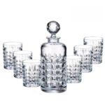 Whisky Decanter Set of bottle plus 6 glasses