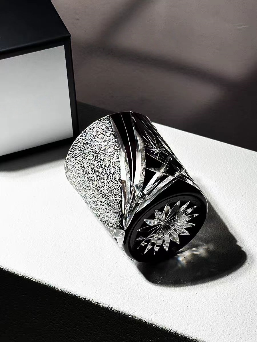 Dark Star Hand-engraved Crystal Whisky Glass