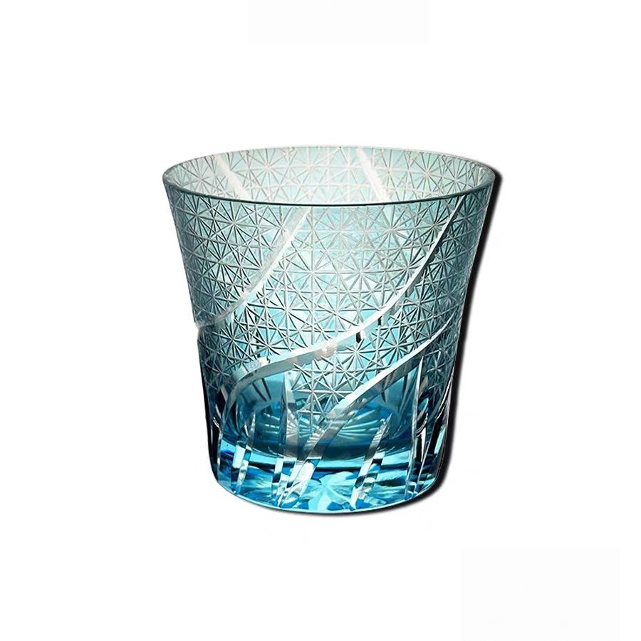 Ocean's Heart Hand-engraved Crystal Whisky Glass