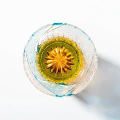 Ocean's Heart Hand-engraved Crystal Whisky Glass